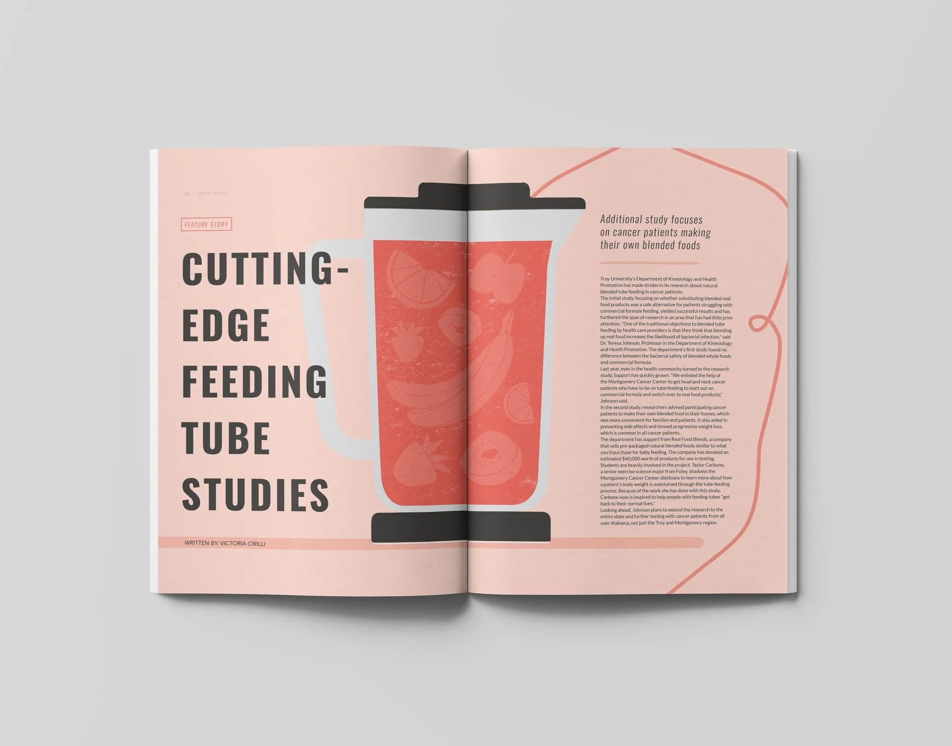 TROY Today Magazine — Feature Story Spread