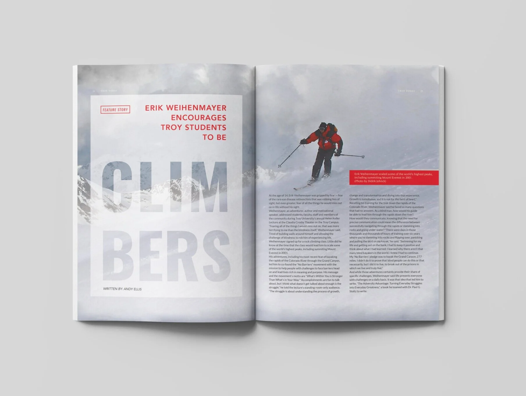 TROY Today Magazine — Feature Story Spread