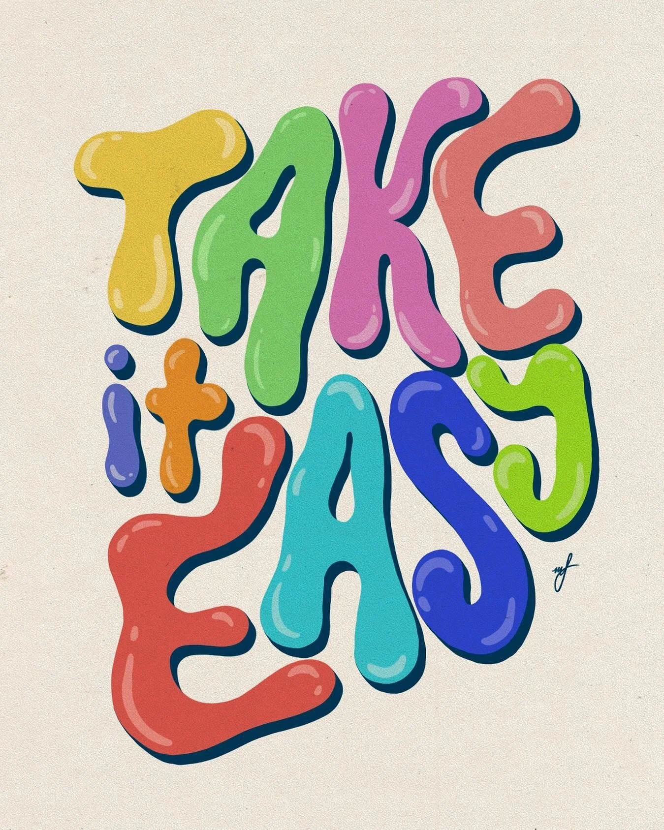 no sunday scaries here 
&bull;&bull;&bull;&bull;&bull;&bull;&bull;&bull;&bull;&bull;&bull;&bull;&bull;&bull;
#procreate #procreateart #typography #art #graphicdesign #design #digitalart #digitaldrawing #takeiteasy #retro