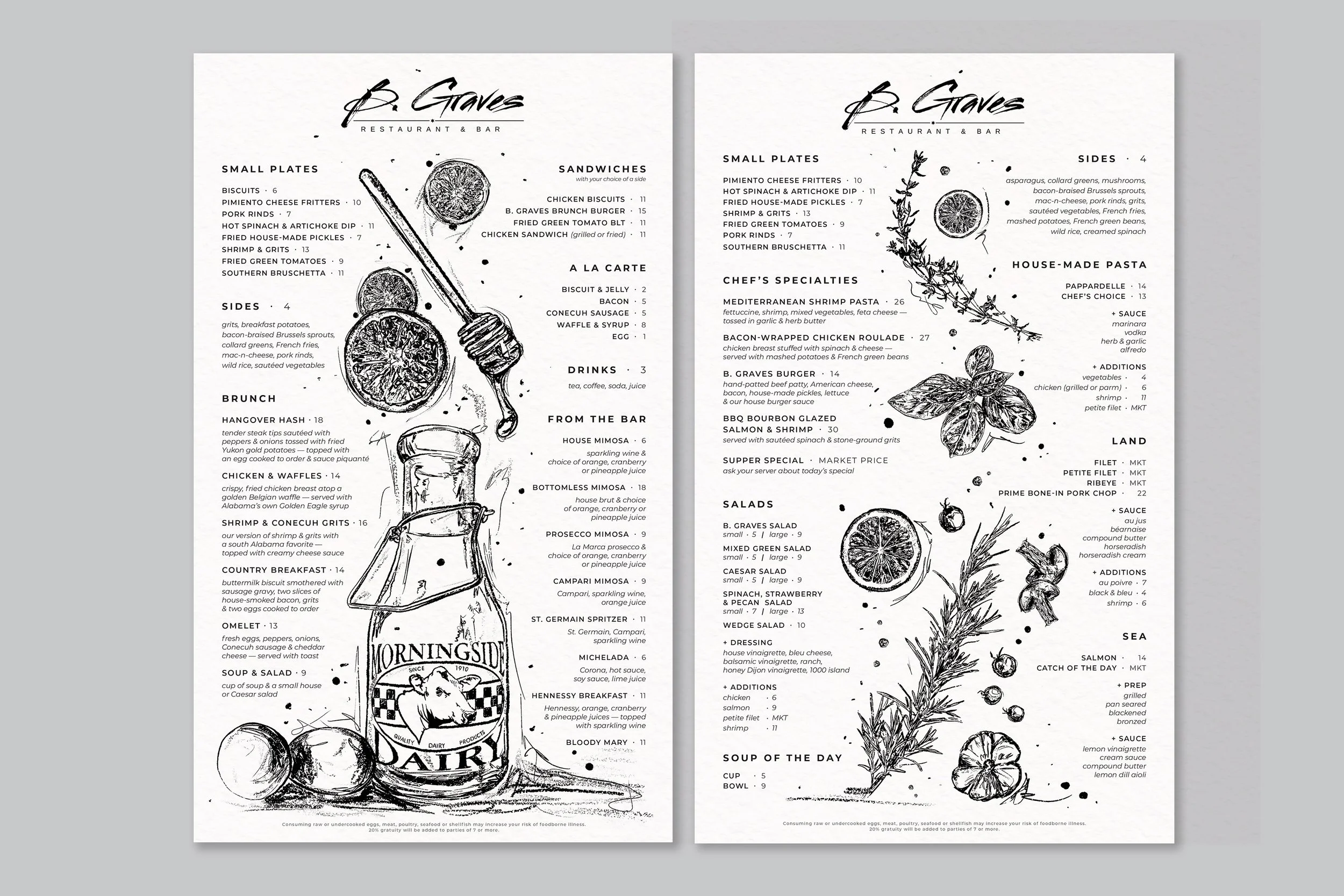 B. Graves — Troy, Alabama — Menu Update
