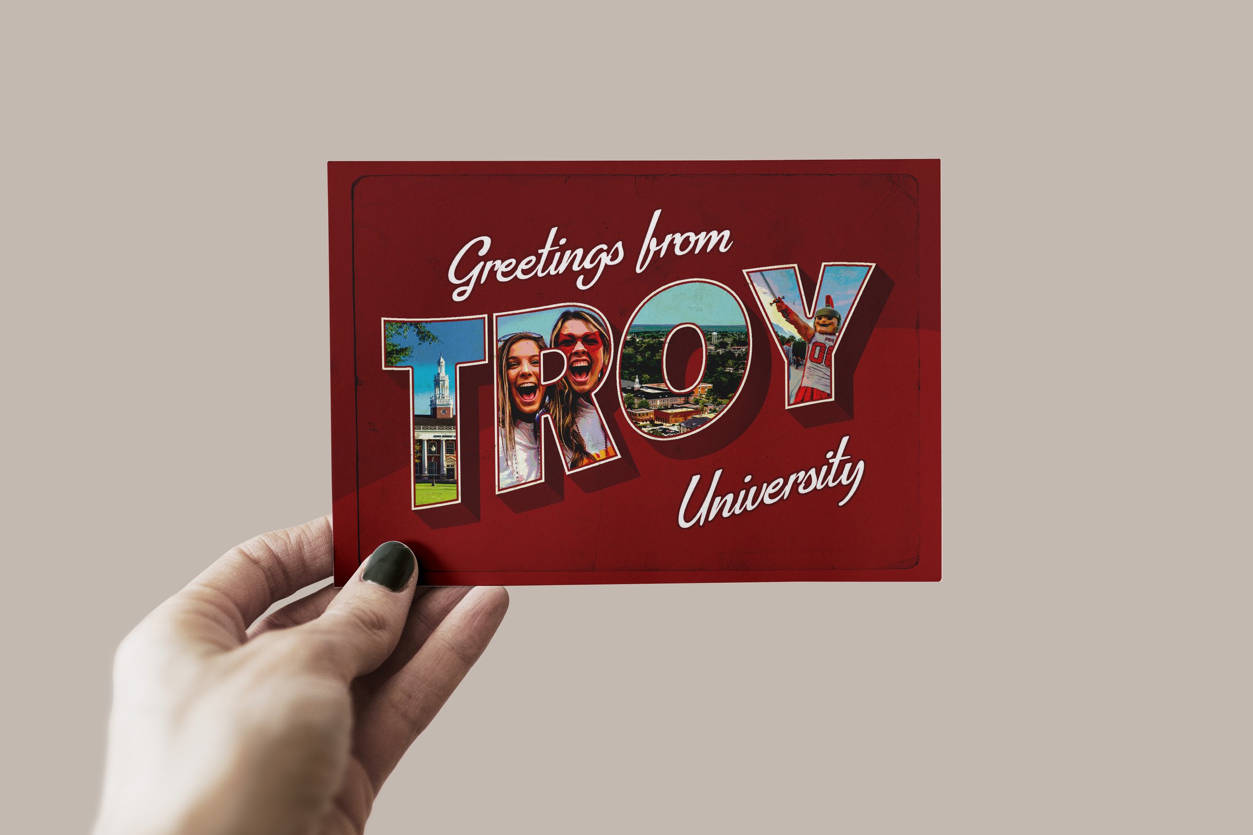 Greetings from TROY Postcard
