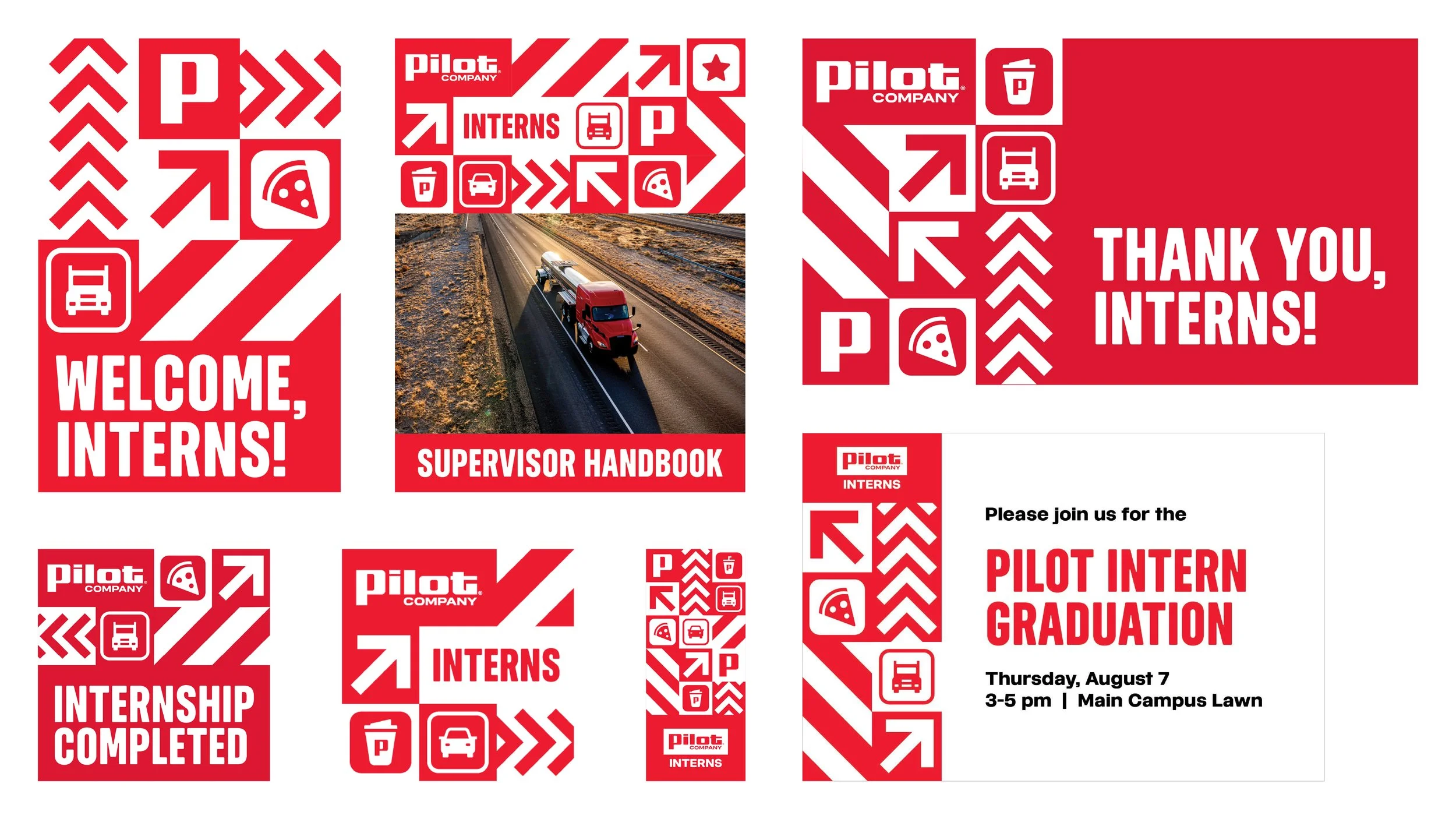  — Print and digital assets for Pilot’s summer intern program 
