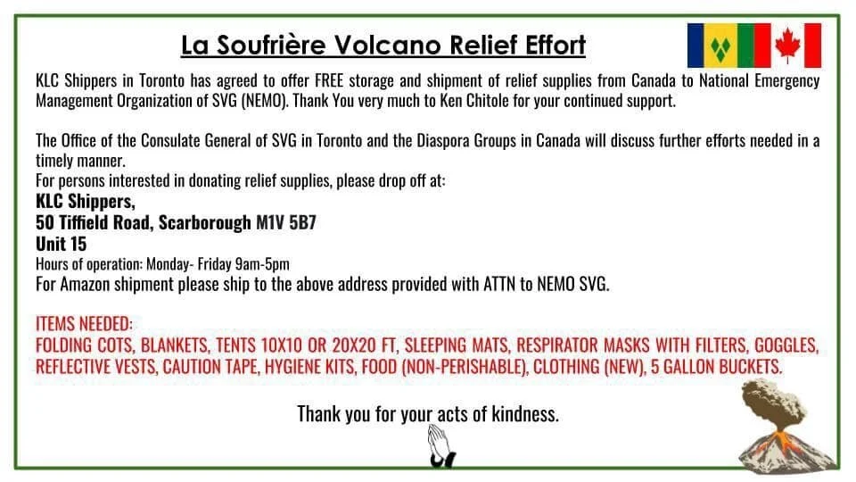  Greater Toronto Area: St. Vincent Emergency Supply Donations