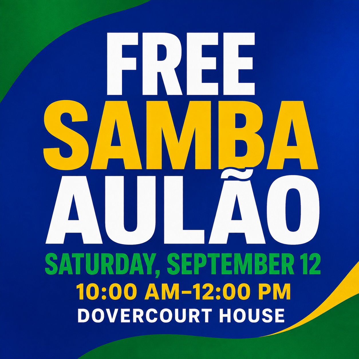 Samba Aulão: Free Community Samba Class