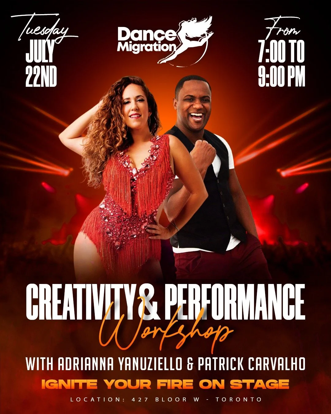 CREATIVITY & PERFORMANCE WORKSHOP (JULY 22)