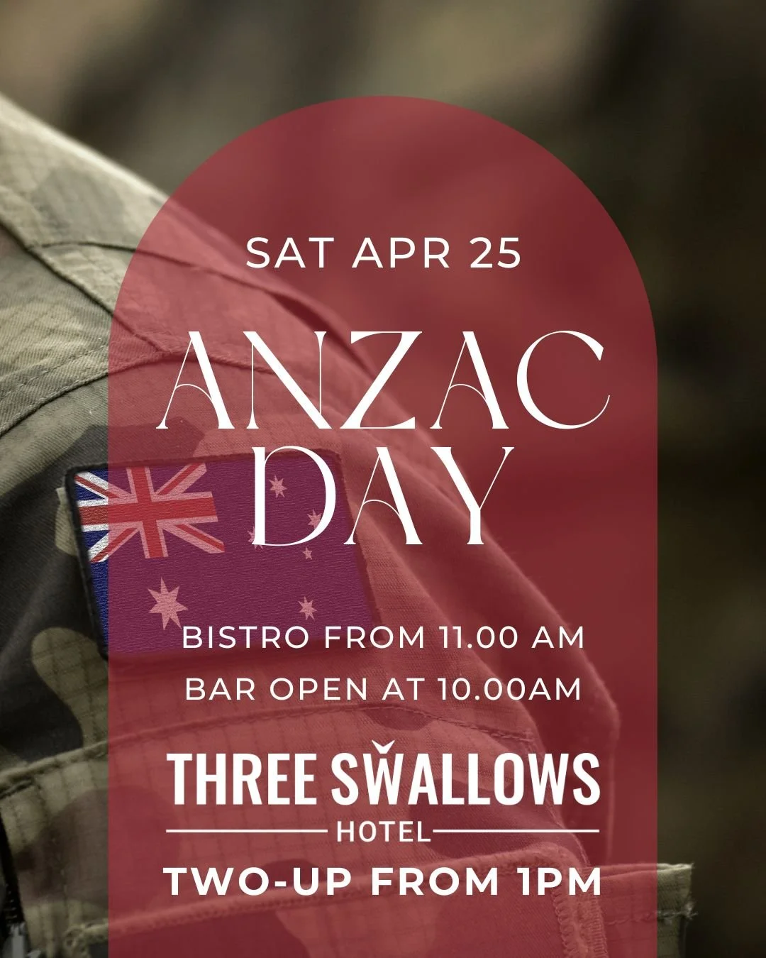 Keen for a good day out? 👀
Grab your mates and get down early &mdash; Two-Up kicks off from 1PM 🍻