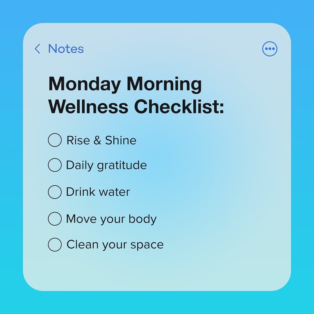 Rise &amp; Shine! Can you get through this checklist today?