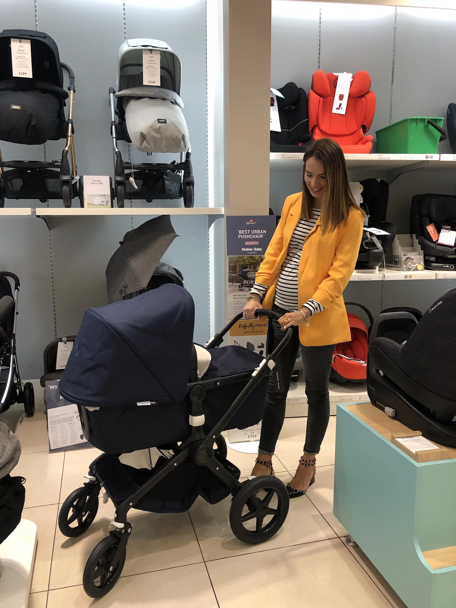 I can’t hide my excitement when looking at prams!
