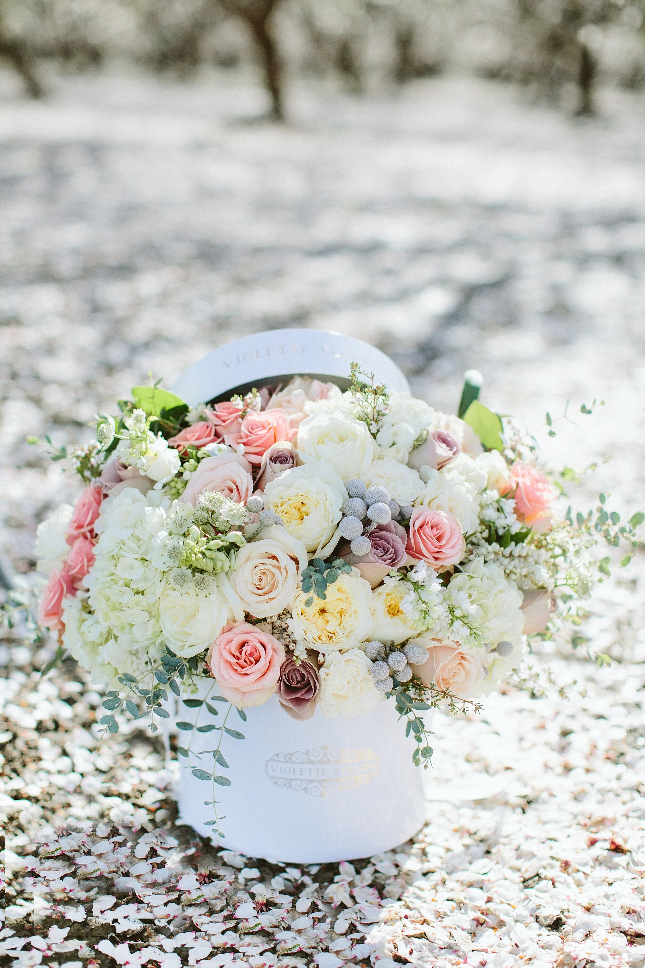 Roseville California Florist Wedding Design VIOLETTE FLEURS — Icy