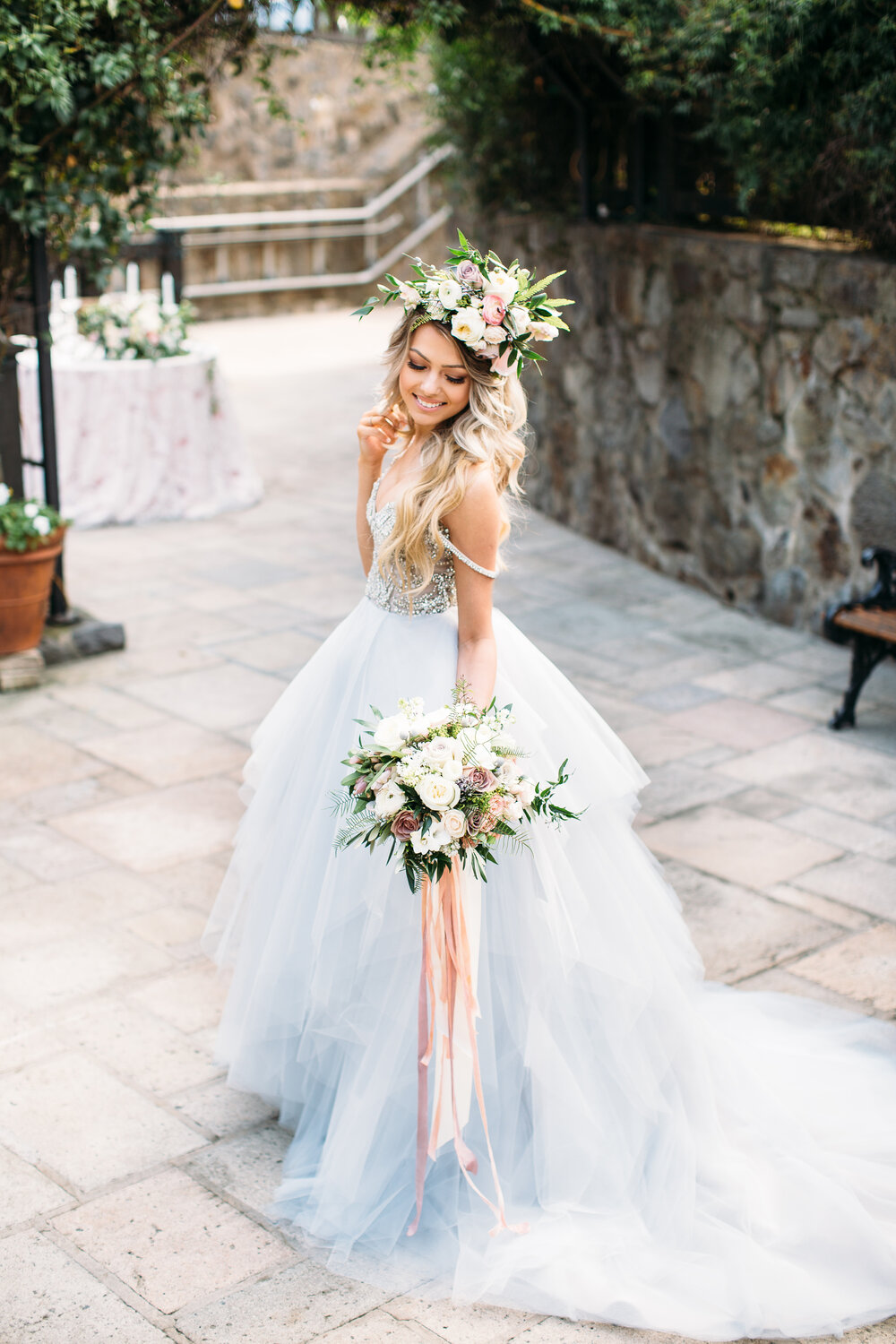 bride-happy-luxury-bridal-bouquet-blushes-whites-upscale-flowing-ribbon-headpiece-inspiration-hayley-paige-northern-california-florist-violette-fleurs-anna-perevertaylo.jpg