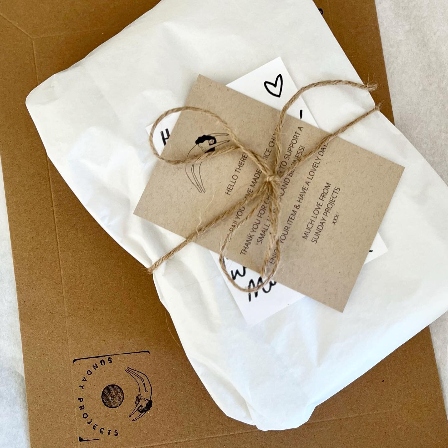 Little linen parcels heading away! Thank you so much to everyone who makes an order, wrapping them up is the best. 🕊️