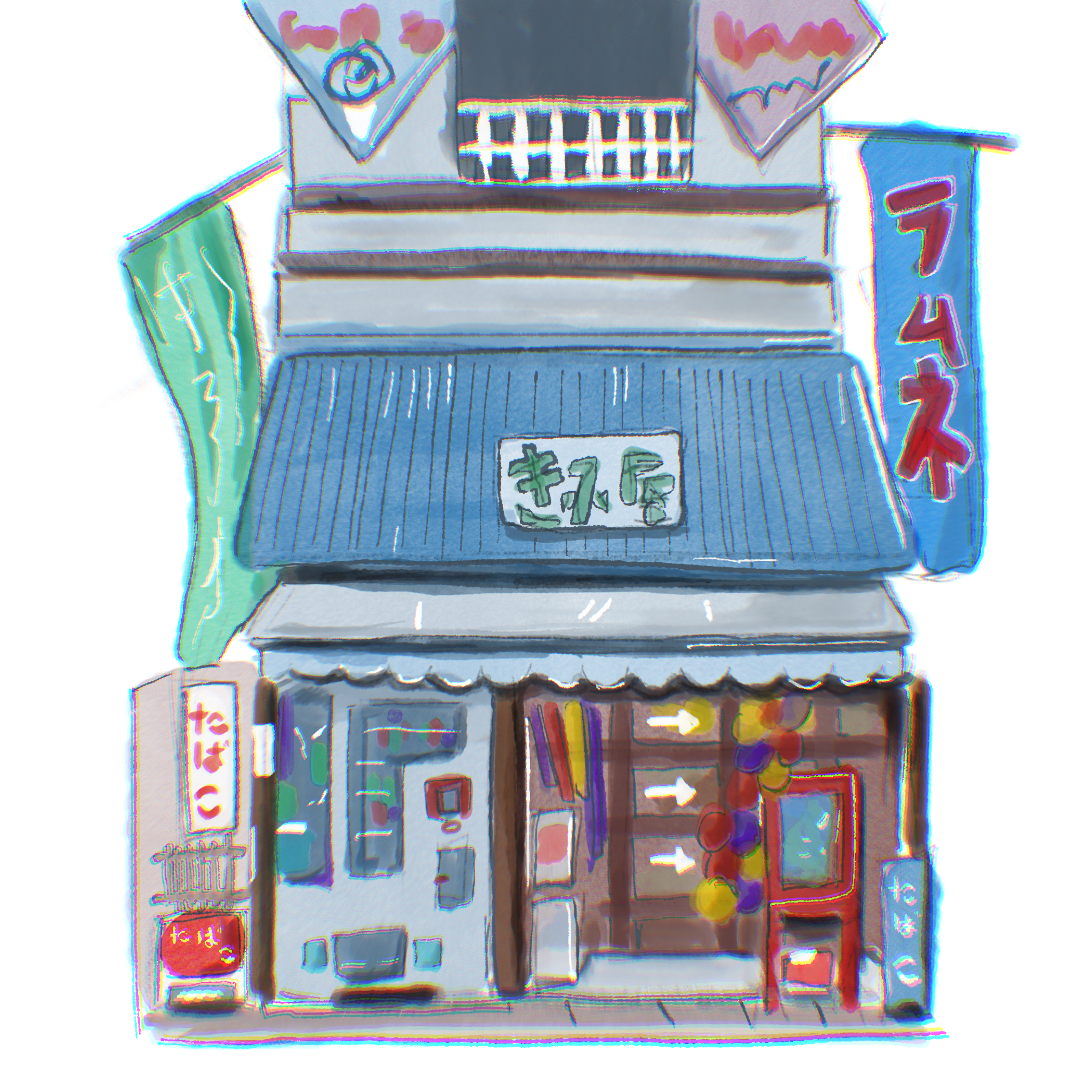 a Flo Art Template, Urban Sketching!
