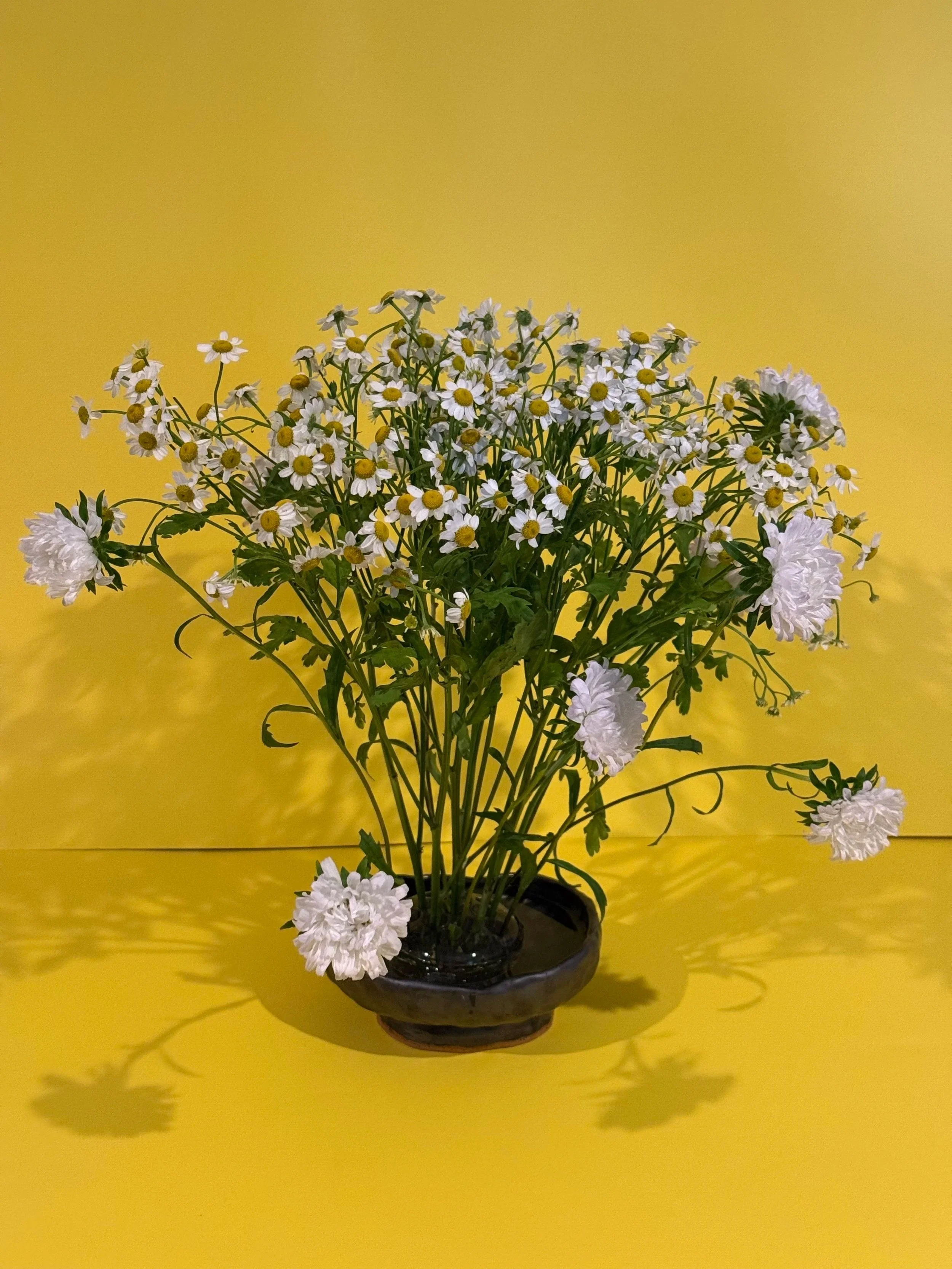Metallic Ikebana Vase