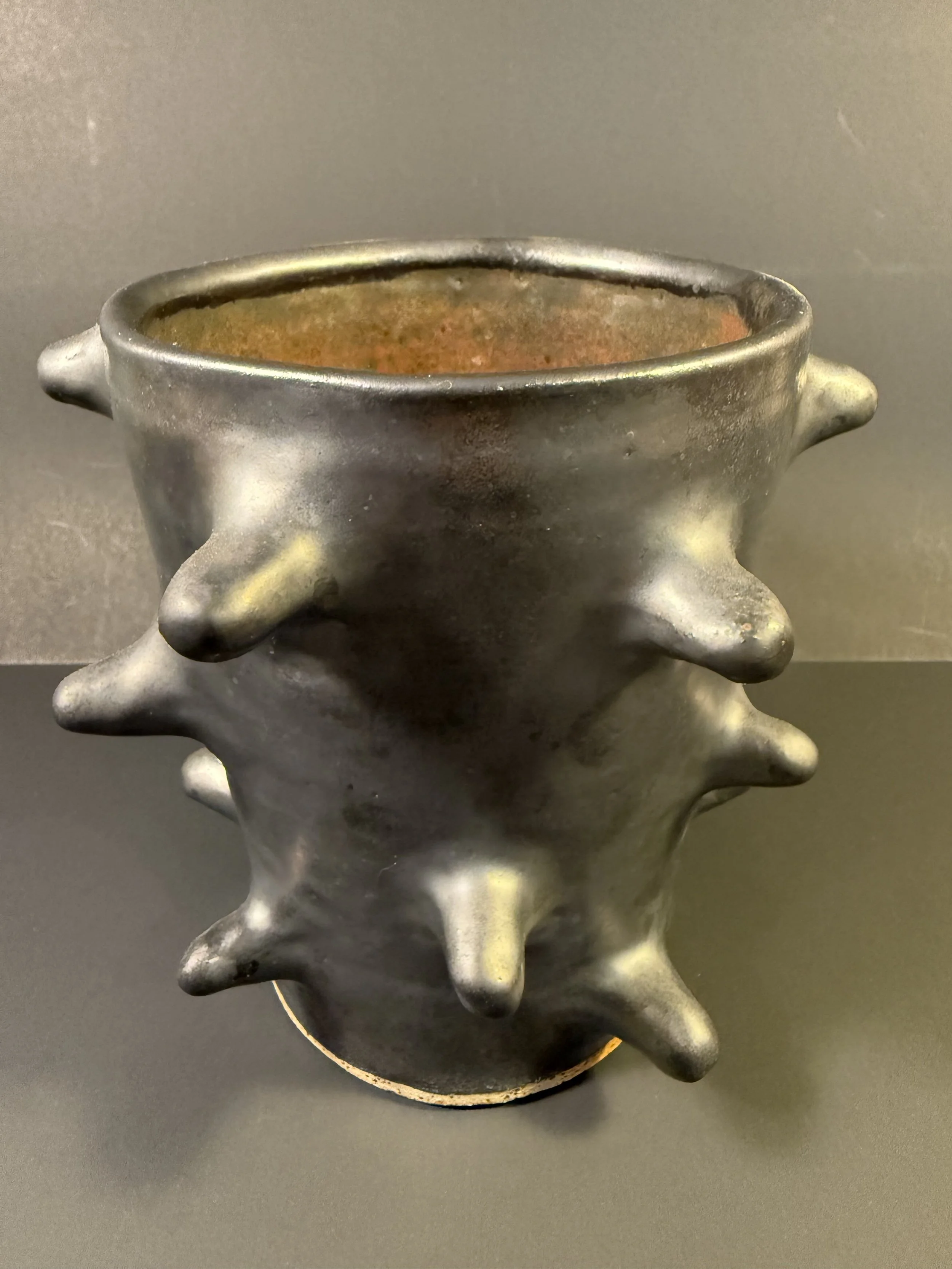 Metallic Bumpy Vase