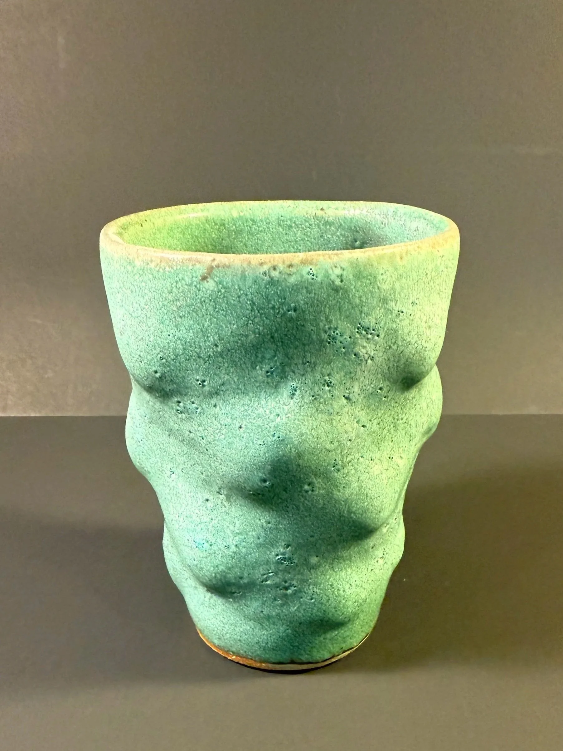 Antique Bronze Bumpy Vase 