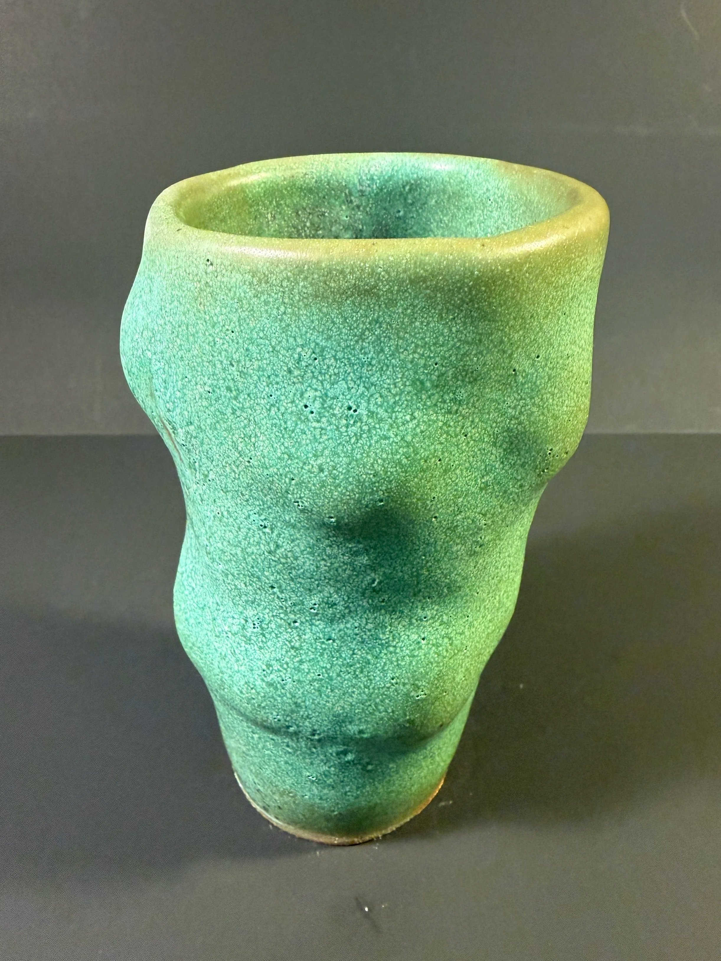 Antique Bronze Bumpy Vase