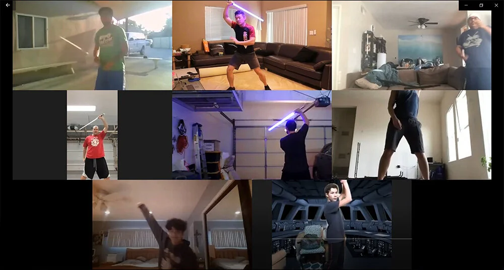  Everyone works together in the comfort of their own space. 