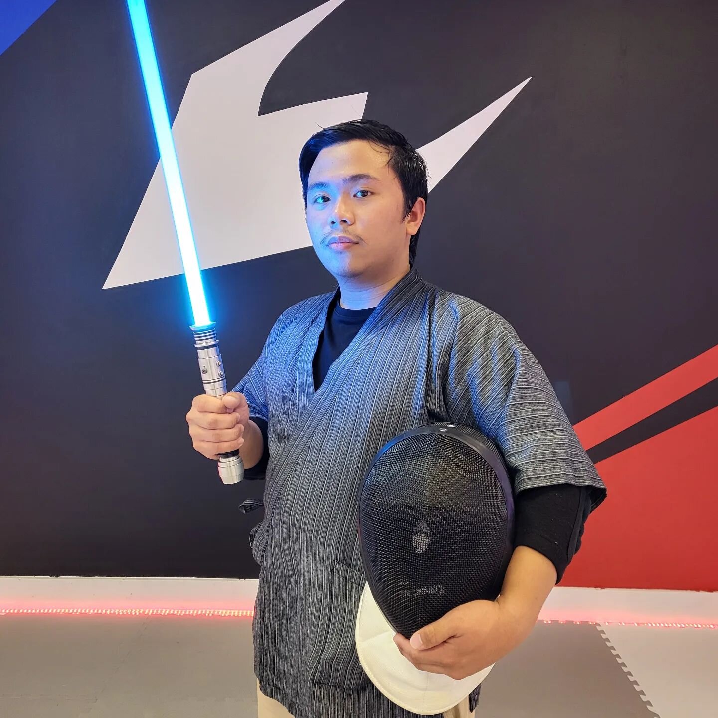 Welcoming our newest member @homie_quan.benobi ! This guy's a fierce fighter who's gonna light up the tournament scene for sure.

Thinking about joining us? Send us a message.

#LightspeedSaber #jedi