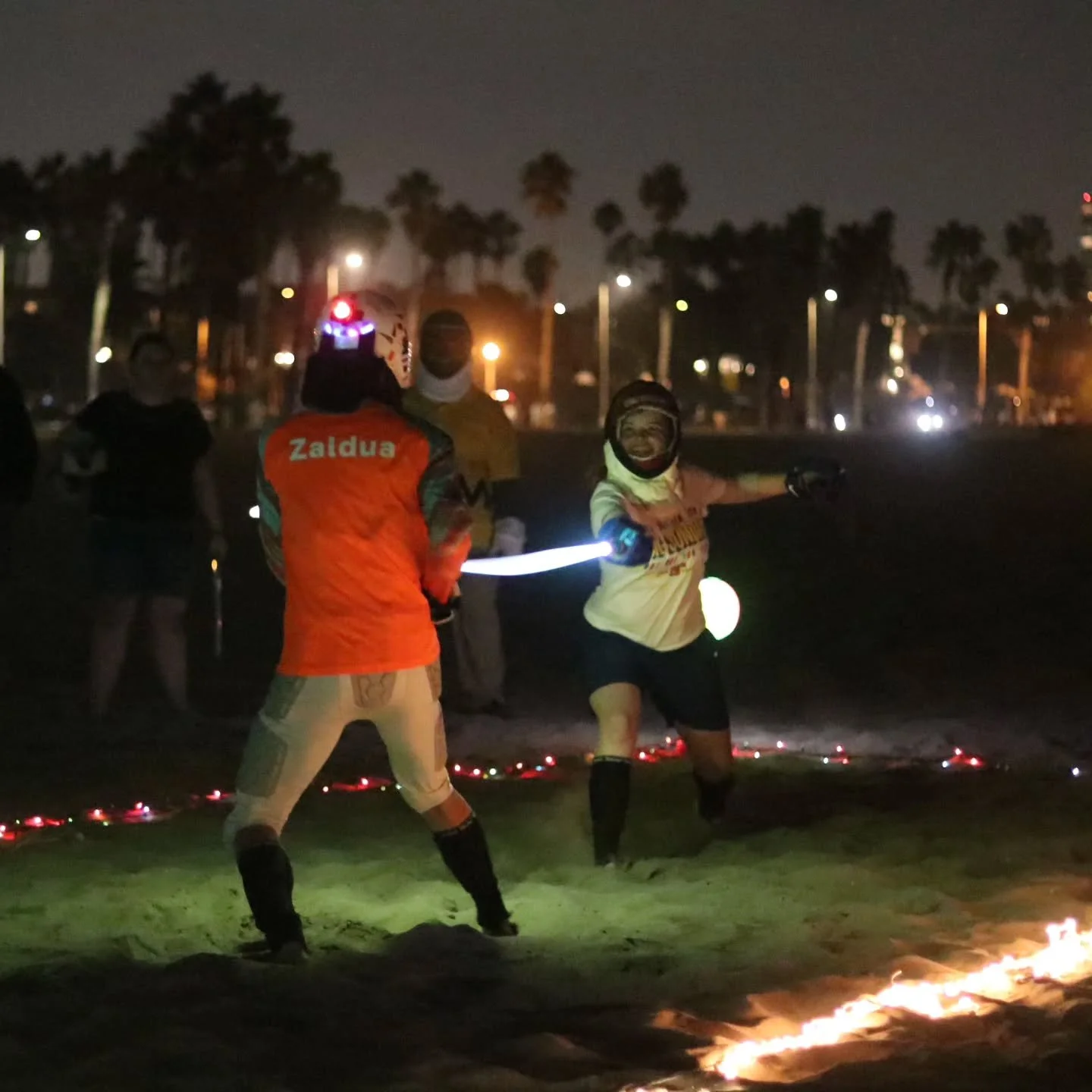 This is Lightspeed Saber Academy, HQ of the world's fastest light-based fencing.

SCHEDULE
Su @ 7p
Tu @ 7p
Th @ 5 &amp; 7p
Sa @ 10a

Try us free! Visit LightspeedSaberAcademy.com/free. Beginners welcome, no equipment needed.

#LightspeedSaber #fencin