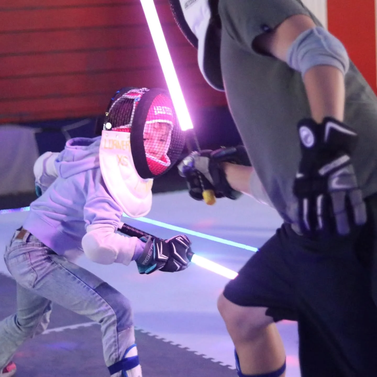We're super excited to welcome our first youngling at the new location! At just 9, little Cass B is fierce! We're eager to get this division back on track!! Ask us about special rates for your younglings!

This is Lightspeed Saber Academy, HQ of Ligh