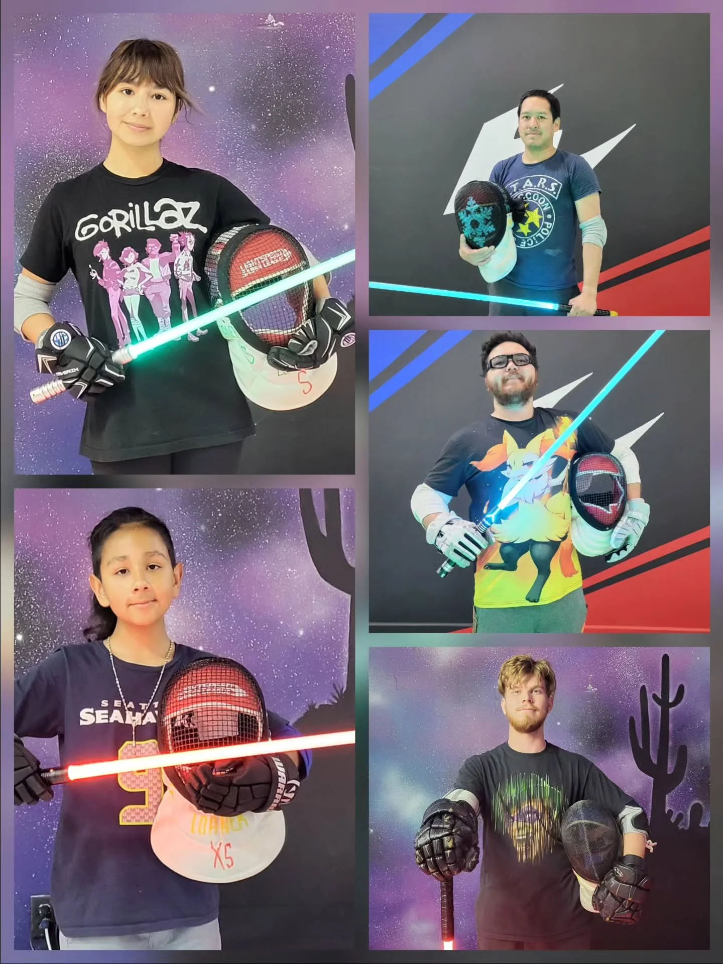 New members n chicky tenders let's go!!

This is Lightspeed Saber Academy, HQ of Lightspeed Saber League, the world's fastest light-based fencing. 

Try your first class on us! LightspeedSaberAcademy.com/free. Beginners, experienced swordspeople, and