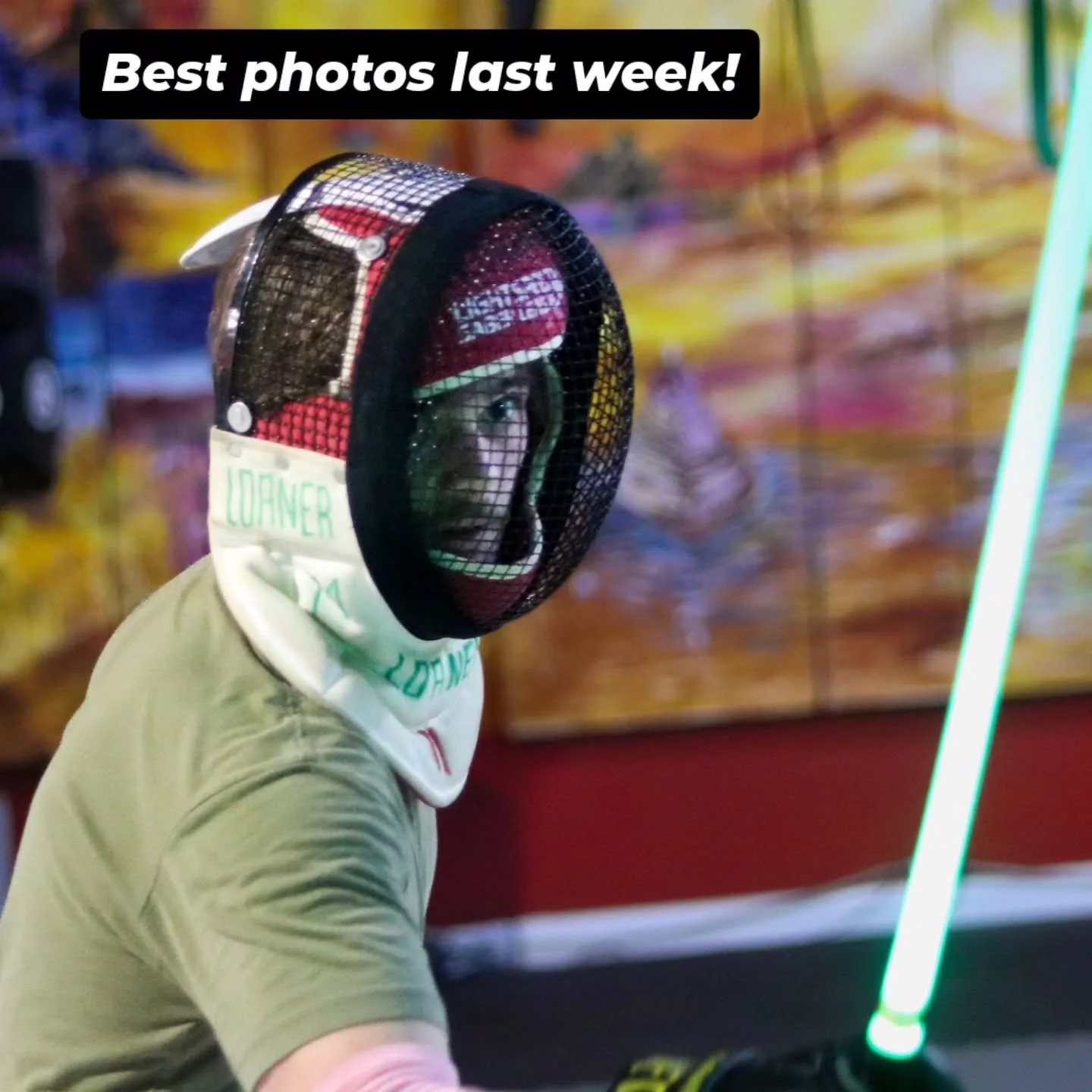 I'm still saying we have the best #fencing photography anywhere! Our #cnbcfencingmask kicks butt. #LightspeedSaber #lightsaberfencing 

The passion, man, the passion.

As an instructor, I really appreciate being able to a student's face, more importa