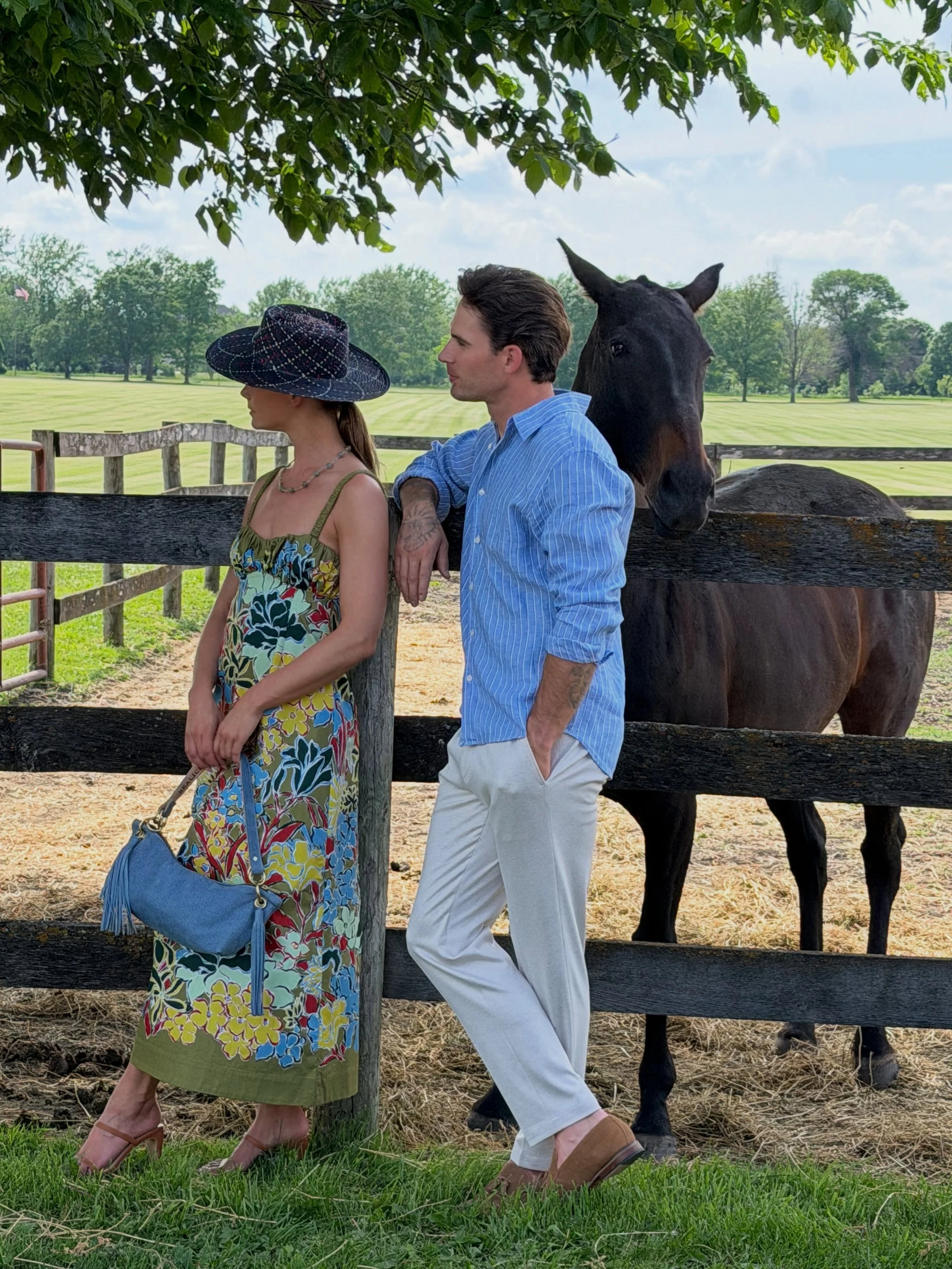 Behind the scenes.  Beautiful warm days for a beautiful shoot of Polo Classic Style Guide.  Thank you so much for everyone&rsquo;s efforts. 💗💗

#kmhats #karenmorrismillinery #thepoloclassic #styleguide #millinerycouture