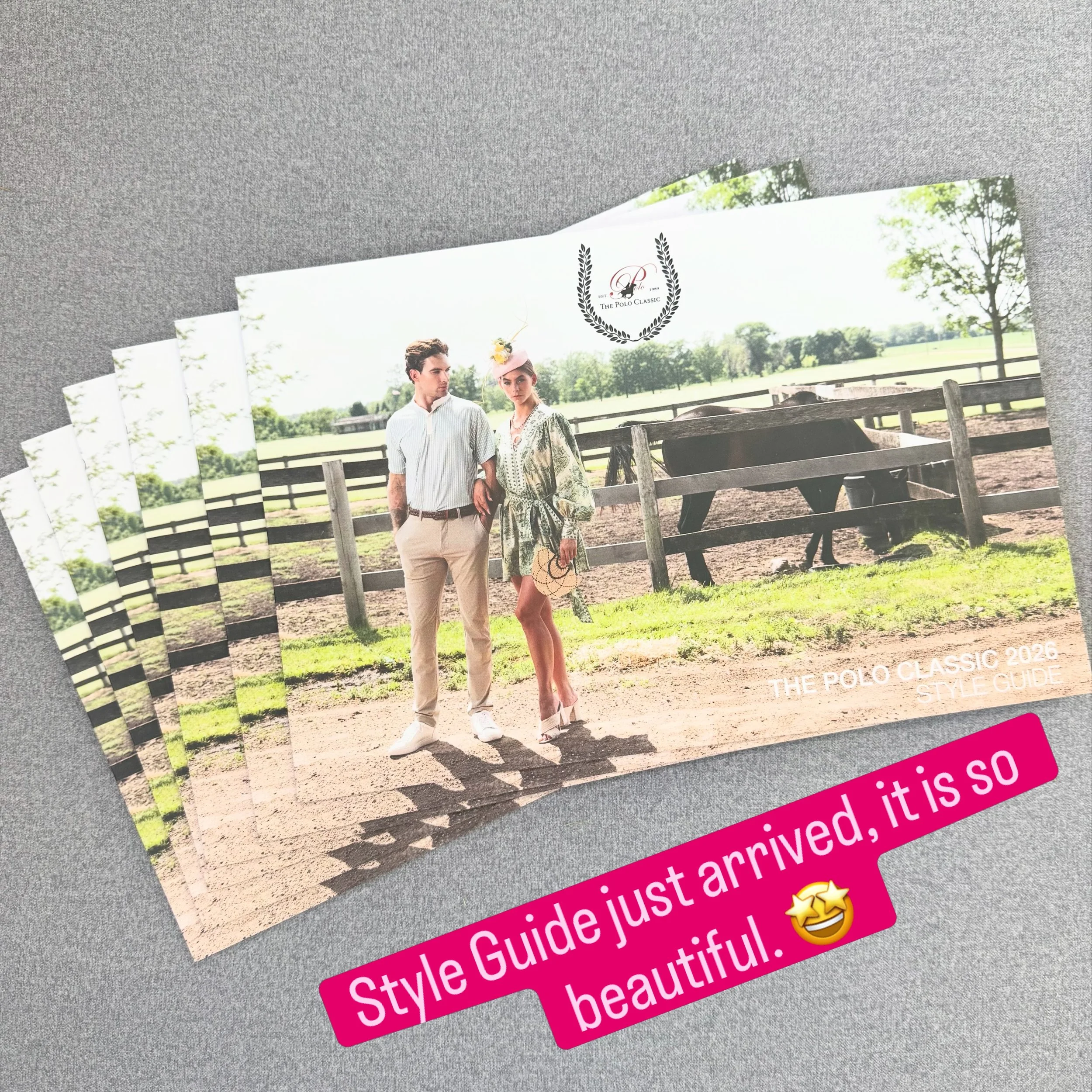 @the_polo_classic Style Guide just arrived.  I am very pleased that it turns out very beautiful and extraordinary.  Thank you again for the support of our vendors @susan_o_horowitz @shopbealice @marinastbarth @requisitenorthloop @jaxengrey_official. 