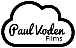 Paul Voden Films logo with a cloud shape and cursive text