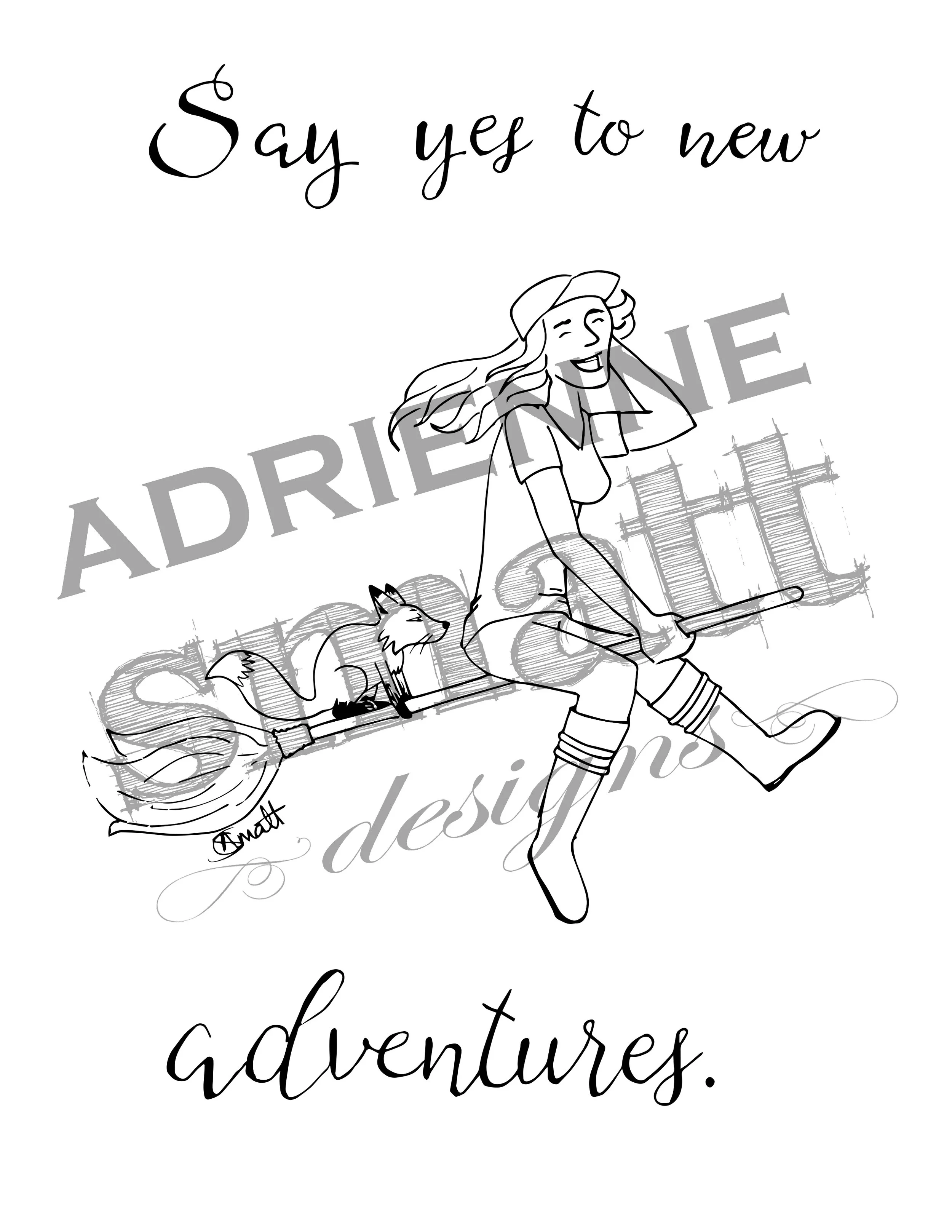 Printable Coloring Book Pages Adrienne Smatt