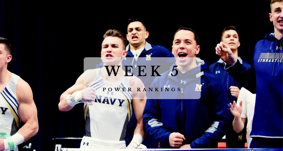#NCAAMGym Week 5 Power Rankings