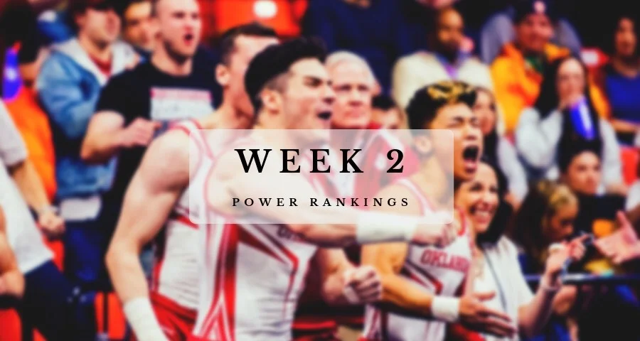 #NCAAMGym Week 2 Power Rankings