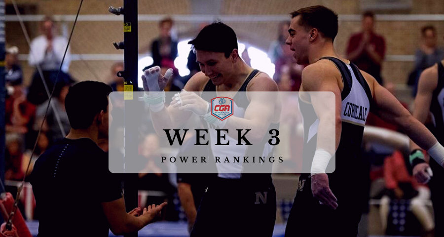 #NCAAMGym Week 3 Power Rankings
