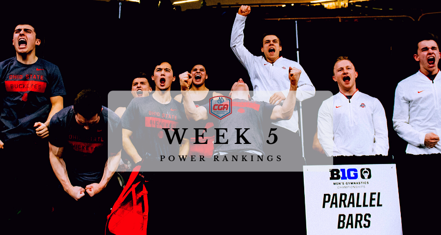 #NCAAMGym Week 5 Power Rankings