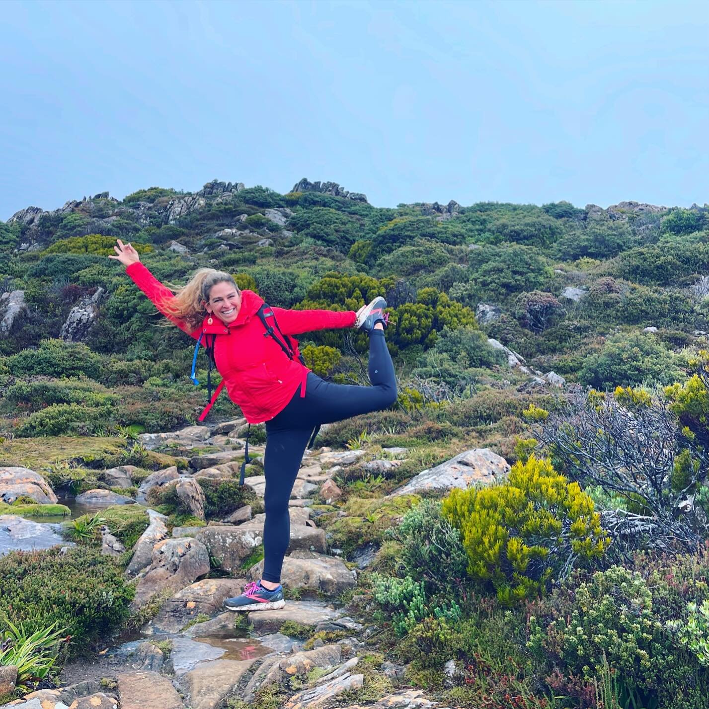 Little dose of wilderness therapy yesterday on Hartz Mountain. This was taken just before things got really wet. 😂 Check my story for more. 
.
.
.
WEDNESDAY YOGA &bull; 11am &bull; Kingston Beach Sailing Club &bull; can&rsquo;t wait to move and brea