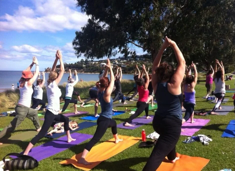 Xmas Eve Sunrise Yoga at the Beach! 
Join the community to breathe and stretch and greet the sun as it rises over the water. ☀️🎄🐬 

5am start. 
Wear layers. 
Bring a mat. 
$25pp. 
No experience necessary. 
All welcome. 🙏
