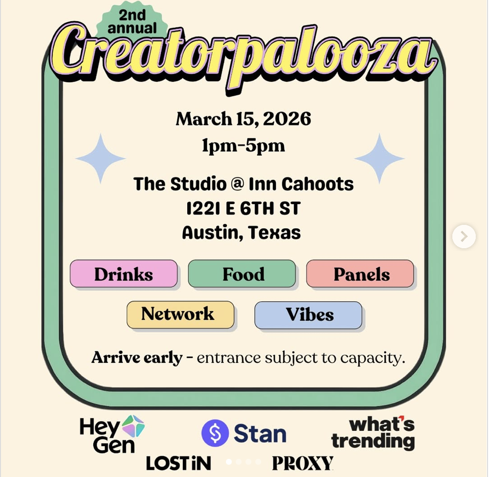 Creatorpalooza Returns to SXSW 2025 With Creator Economy Panels, Brand Partnerships