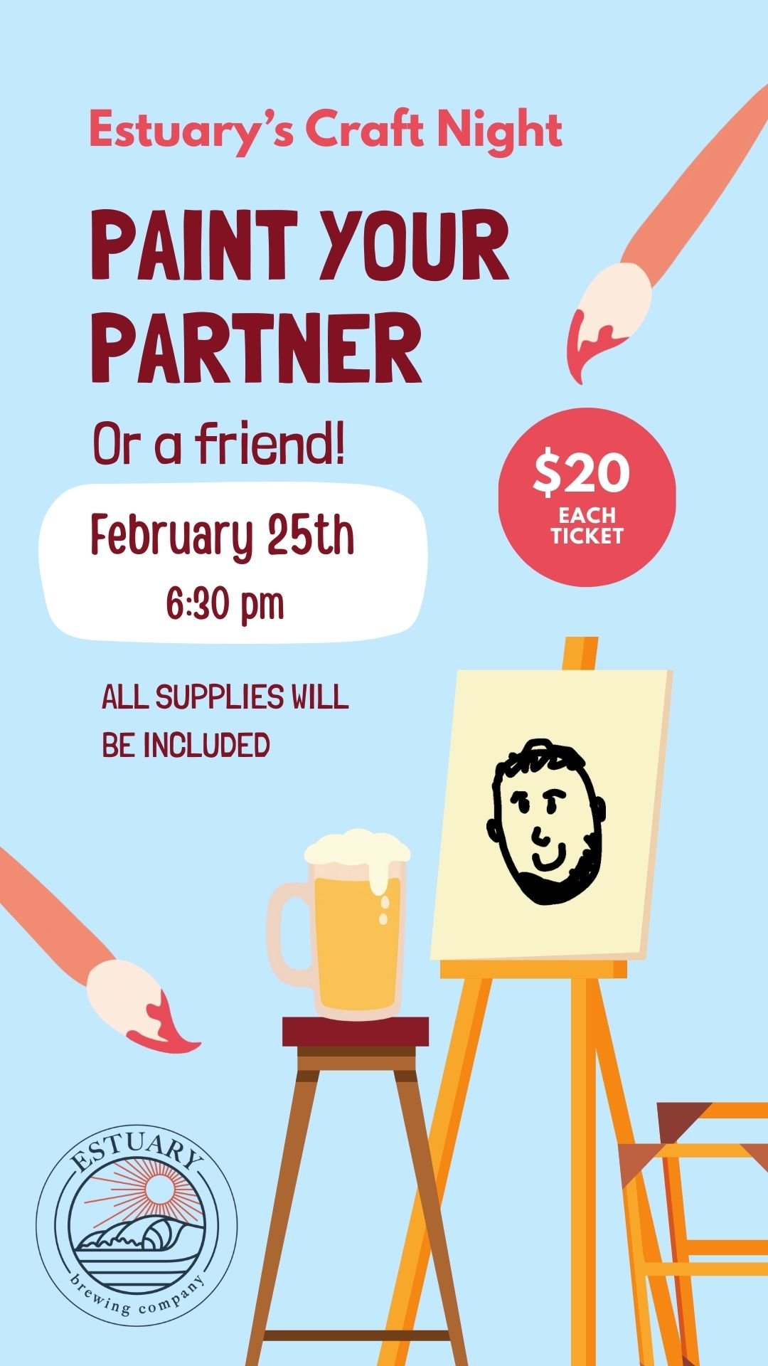 Paint your partner or friend!