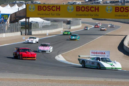 Jim Busby leading the pack at Laguna Seca, 2008