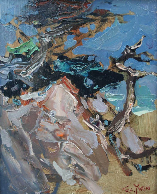Seascape with Cypress
