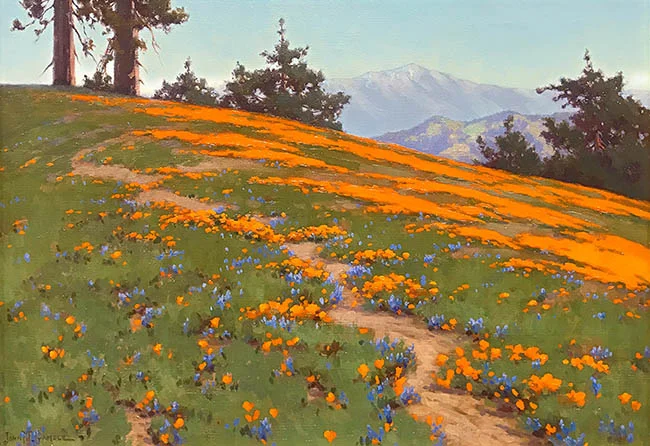 Landscape with Poppies and Lupine