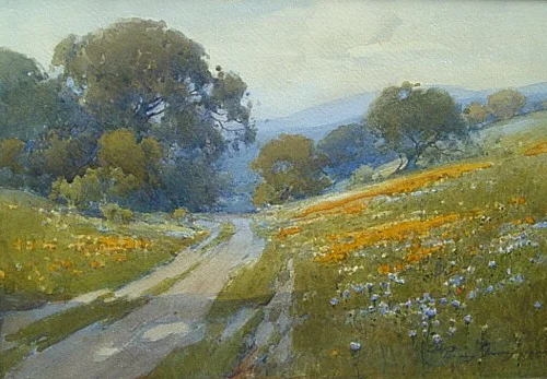 Landscape with Poppies