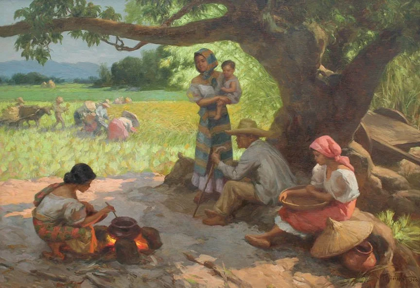 Family Under a Mango Tree