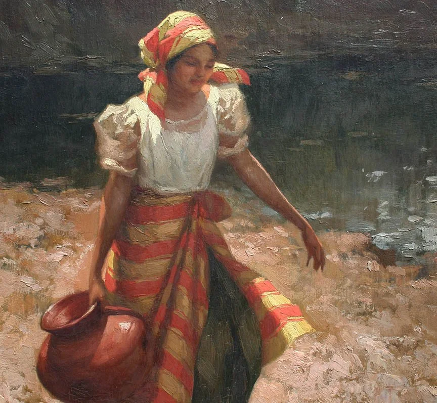 Woman Carrying a Jug (detail)