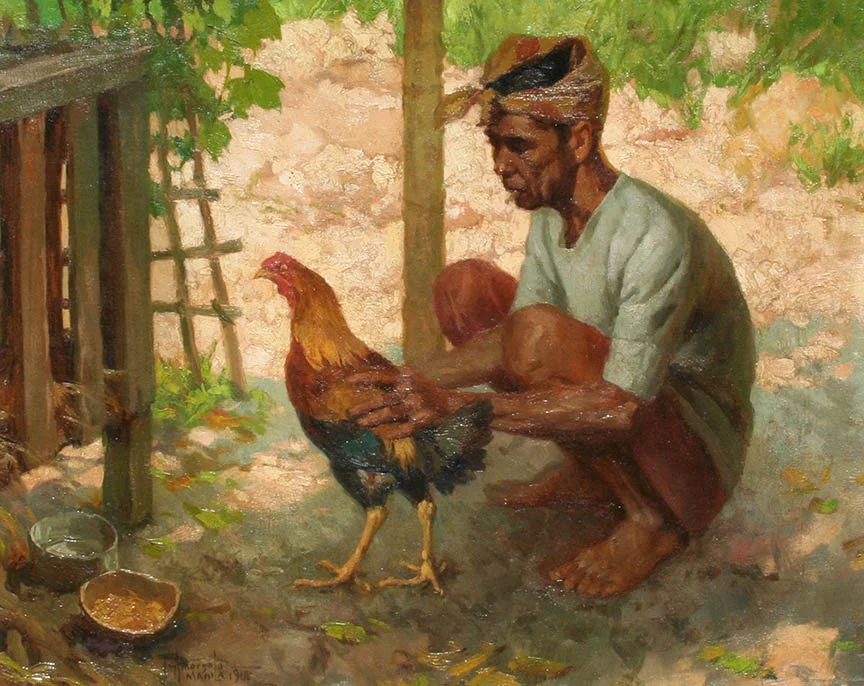 Man with Rooster
