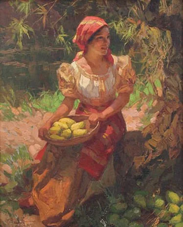 Girl with Mangos