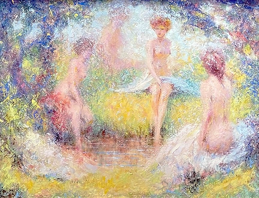 Four Nudes in a Forest