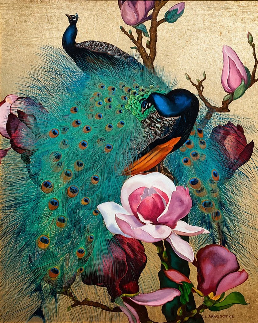 Blue Peacocks