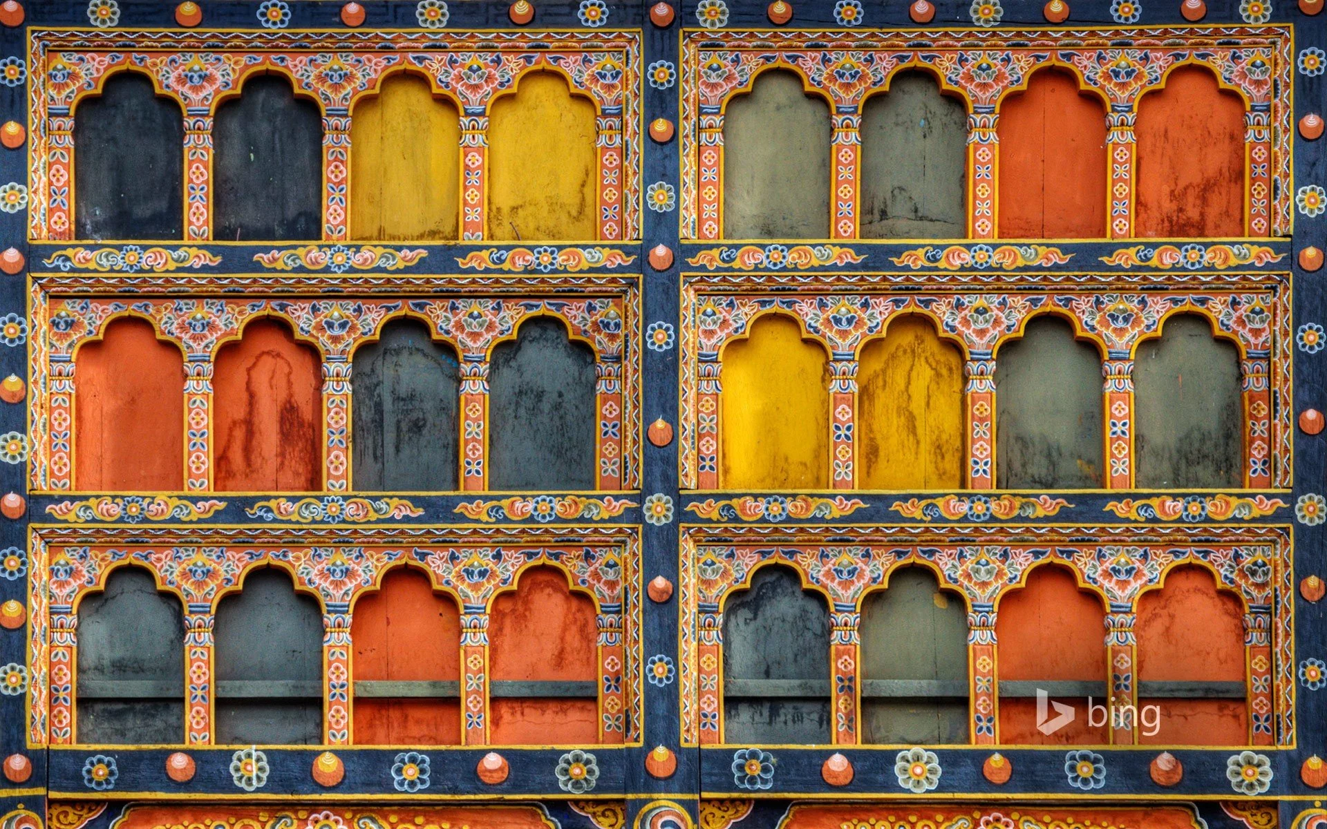 Architectural detail of Rinpung Dzong in Paro, Bhutan - Copy.jpg