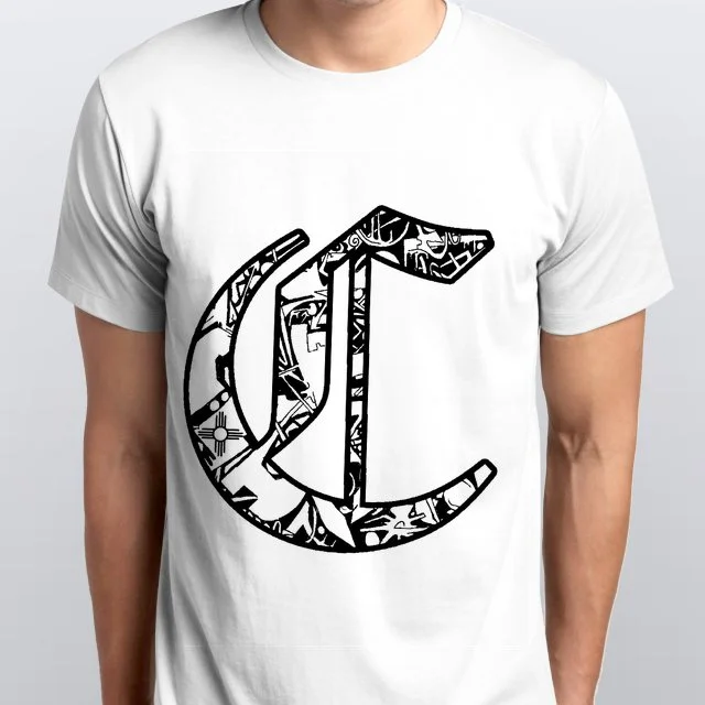 Wht Crew Neck T-shirt Blk/Wht Logo